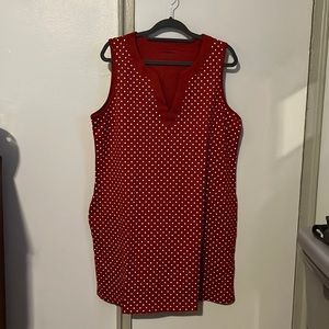 Land End swim coverup. Rust with white polkadot, never worn. 36.5 “ long